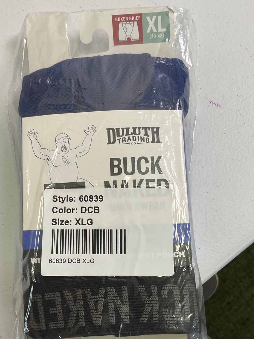 Duluth Trading Co Buck Naked Bullpen Boxer Briefs - Dark Cobalt